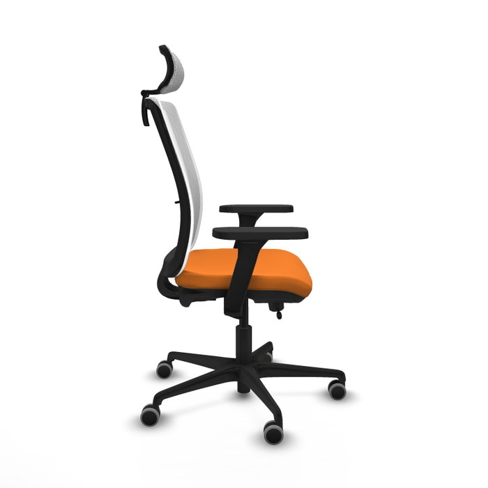 PIQUERAS Y CRESPO Silla de oficina Haches Sincro/Traslack Naranja y Blanco PIQUERAS Y CRESPO Silla de oficina Haches Sincro/Traslack Naranja y Blanco