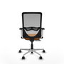PIQUERAS Y CRESPO Silla de oficina Zulema con mecanismo Sincro/Traslack, Naranja y Gris