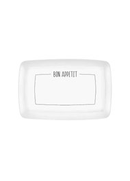Hermia DLY007 Bandeja de Cerámica Blanca para Servir Comida 34 x 25 x 2 cm