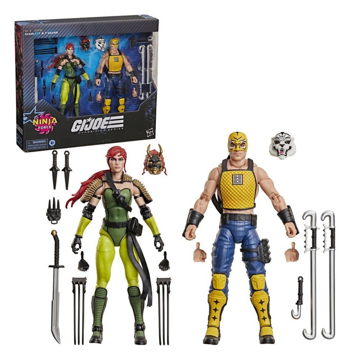 Hasbro G.I. Joe Classified Series Pack de 2 Figuras Ninja Force Scarlett & T'Jbang 15 cm Hasbro G.I. Joe Classified Series Pack de 2 Figuras Ninja Force Scarlett & T'Jbang 15 cm