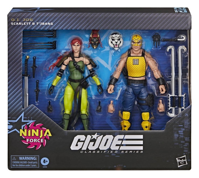 Hasbro G.I. Joe Classified Series Pack de 2 Figuras Ninja Force Scarlett & T'Jbang 15 cm Hasbro G.I. Joe Classified Series Pack de 2 Figuras Ninja Force Scarlett & T'Jbang 15 cm