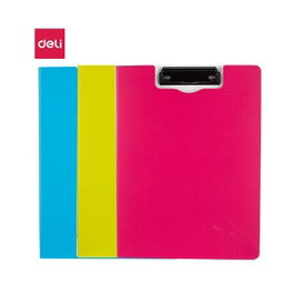 Deli Carpeta con pinza con tapa PP A4 colores surtidos