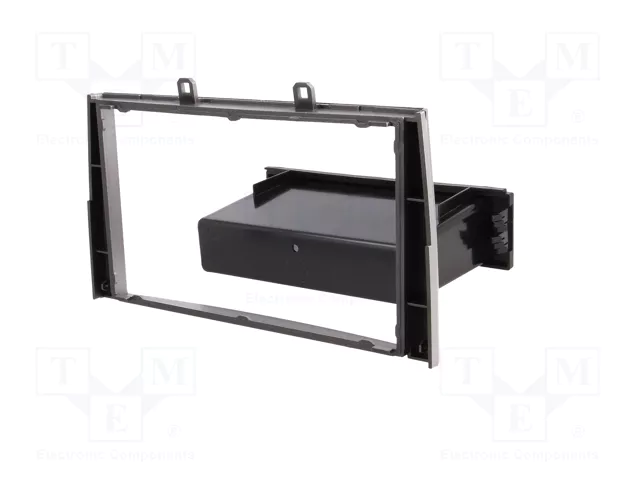 ACV Bastidor de montaje de radio para Peugeot 2 DIN, Plata