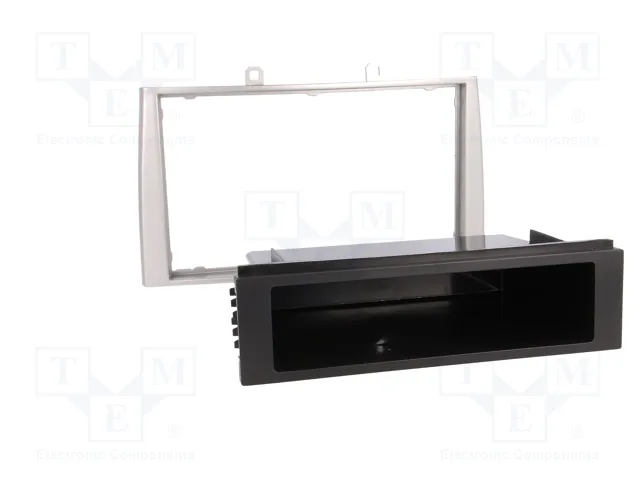 ACV Bastidor de montaje de radio para Peugeot 2 DIN, Plata