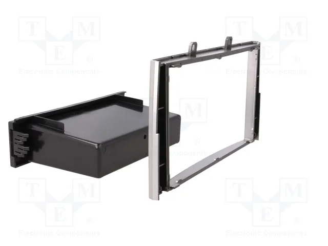 ACV Bastidor de montaje de radio para Peugeot 2 DIN, Plata