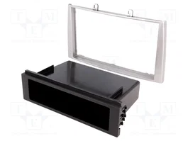 ACV Bastidor de montaje de radio para Peugeot 2 DIN, Plata