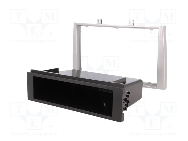 ACV Bastidor de montaje de radio para Peugeot 2 DIN, Plata
