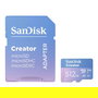 Sandisk Creator MicroSDXC 512GB Clase 10 UHS-I 190MB/s Lectura 130MB/s Escritura Tarjeta Memoria