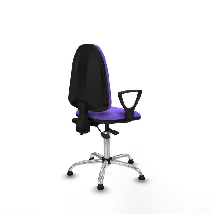 PIQUERAS Y CRESPO Silla de oficina Aýna Lila con base cromada PIQUERAS Y CRESPO Silla de oficina Aýna Lila con base cromada