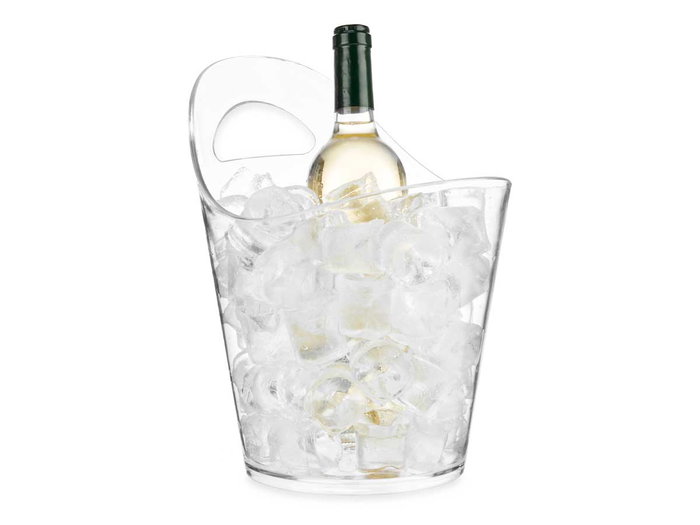 Kinvara Cubitera Botellas con Asa Diseño 5L Transparente 20.5x26.5x29 cm (Set de 6)