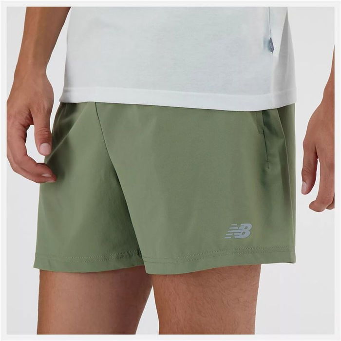 Pantalones Cortos Deportivos para Hombre New Balance Sport Essentials 5 Verde oscuro 7-8 Años
