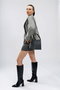 Lucky Bees Bolso Cubo 328 v2 Gris y Negro Piel Polivinilo 21x14x21 cm