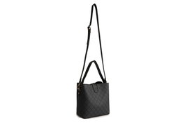 Lucky Bees Bolso Cubo 328 v2 Gris y Negro Piel Polivinilo 21x14x21 cm