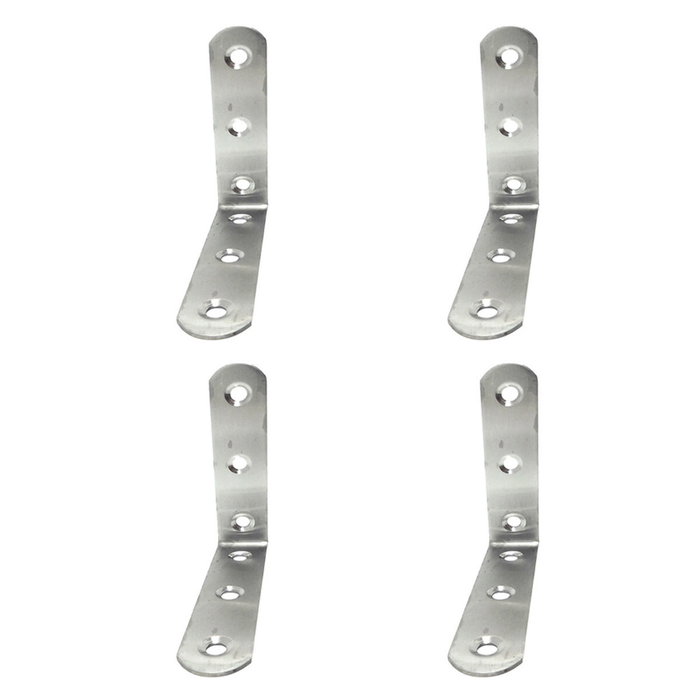 Edm Ángulo de refuerzo modelo AN24, 80 x 80 x 19 mm, 4 unidades Edm Ángulo de refuerzo modelo AN24, 80 x 80 x 19 mm, 4 unidades