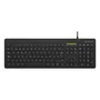 Unykach UK505443 Kit Combo Teclado y Ratón - Teclado Slim USB QWERTY Español (108 Teclas) + Ratón Óptico 2400 DPI Ambidiestro, Negro, para Oficina