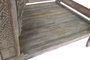 DKD Home Decor Indo 1c25 Cama Con Dosel Natural Teca 160 x 206 x 225 cm