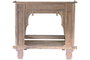 DKD Home Decor Indo 1c25 Cama Con Dosel Natural Teca 160 x 206 x 225 cm