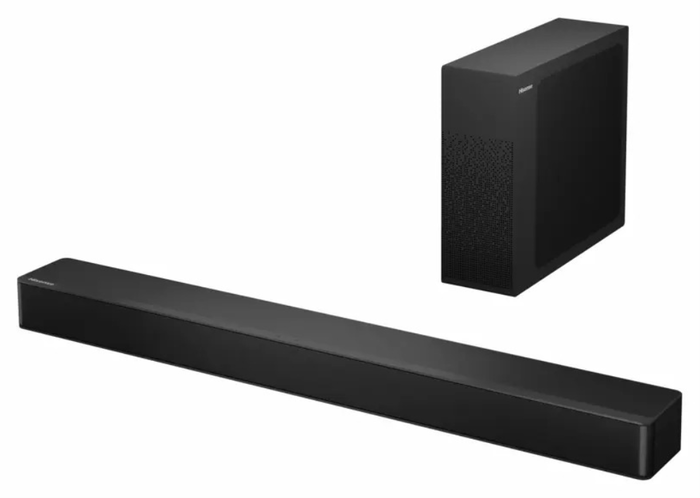 Hisense HS2100 Barra de Sonido 2.1 canales 240W Hisense HS2100 Barra de Sonido 2.1 canales 240W