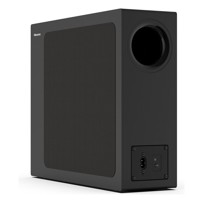 Hisense HS2100 - Barra de sonido 2.1 canales con subwoofer inalámbrico, 240W RMS, DTS Virtual:X, Dolby Digital Plus, Bluetooth 5.3, HDMI ARC, USB, negro