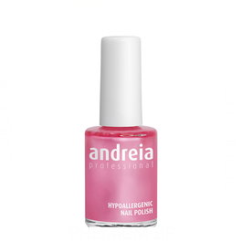 Andreia Esmalte de Uñas Profesional Hipoalergénico Color 32 Rosa Metalizado y Purpurinado 14 ml