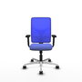 PIQUERAS Y CRESPO Silla de oficina Motilla con mecanismo Sincro, Azul