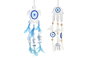DKD Home Decor Decoración Colgante Albasia Pluma Surtido de 2 Unidades