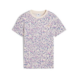 Camiseta de Manga Corta Infantil Puma Tweenerverse Aop Beige L