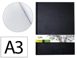 Liderpapel Bloc Dibujo Esbozos DIN A3 420x297 mm 100 Hojas 100 g/m2 Papel Certificado FSC para Grafito y Acuarela