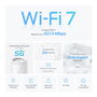 TP-Link Deco BE65-5G(1-pack) Sistema de malla WiFi 7 Whole Home Router Tribanda 2.4/5/6 GHz, Blanco