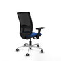 PIQUERAS Y CRESPO Silla de oficina Haches Azul y Negro con Mecanismo Sincro/Traslack