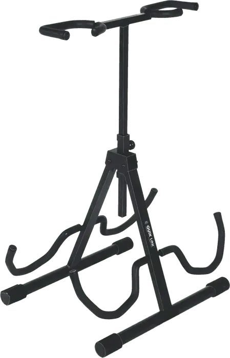 Quiklok Soporte Guitarra/Bajo Universal Altura Ajustable Negro Acero Plegable Quiklok Soporte Guitarra/Bajo Universal Altura Ajustable Negro Acero Plegable