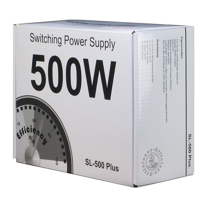 Inter-Tech SL-500 Plus 500 W ATX Plata Inter-Tech SL-500 Plus 500 W ATX Plata