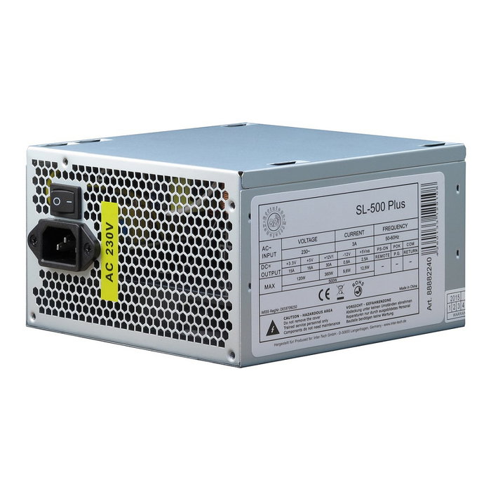Inter-Tech SL-500 Plus 500 W ATX Plata Inter-Tech SL-500 Plus 500 W ATX Plata