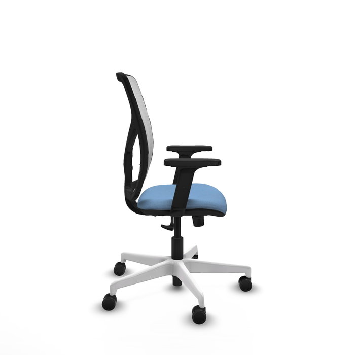 PIQUERAS Y CRESPO Silla de oficina Motilla con mecanismo Sincro Azul cielo y Blanco PIQUERAS Y CRESPO Silla de oficina Motilla con mecanismo Sincro Azul cielo y Blanco