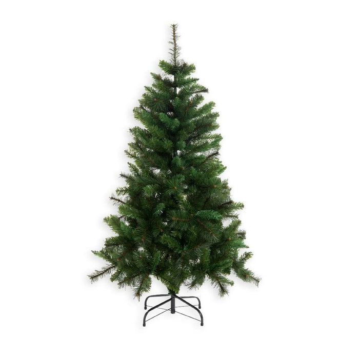 Árbol de Navidad Verde PVC Metal Polietileno 120 cm Árbol de Navidad Verde PVC Metal Polietileno 120 cm