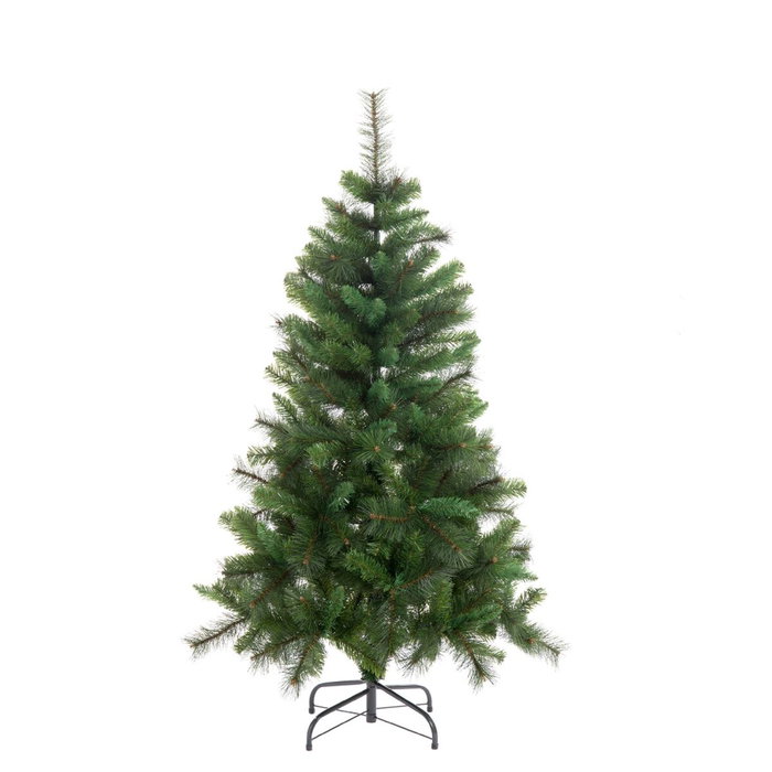 Árbol de Navidad Verde PVC Metal Polietileno 120 cm Árbol de Navidad Verde PVC Metal Polietileno 120 cm