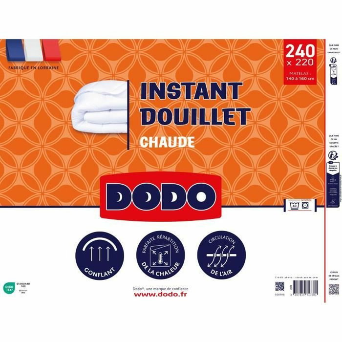 Dodo Edredón cálido de 220 x 240 cm para 2 personas