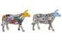 DKD Home Decor Figura de Resina Toro Surtido de 2 Unidades