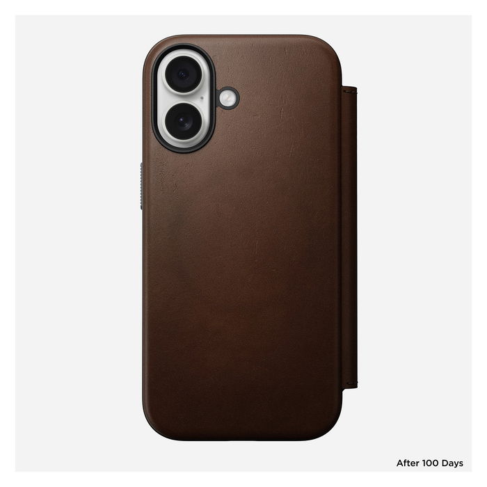 Nomad Funda Modern Leather Folio para iPhone 17 Marrón - Ref: Nomad Modern Leather Folio iPhone 17 Brown Nomad Funda Modern Leather Folio para iPhone 17 Marrón - Ref: Nomad Modern Leather Folio iPhone 17 Brown