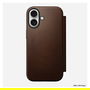 Nomad Funda Modern Leather Folio para iPhone 17 Marrón - Ref: Nomad Modern Leather Folio iPhone 17 Brown