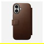 Nomad Funda Modern Leather Folio para iPhone 17 Marrón - Ref: Nomad Modern Leather Folio iPhone 17 Brown
