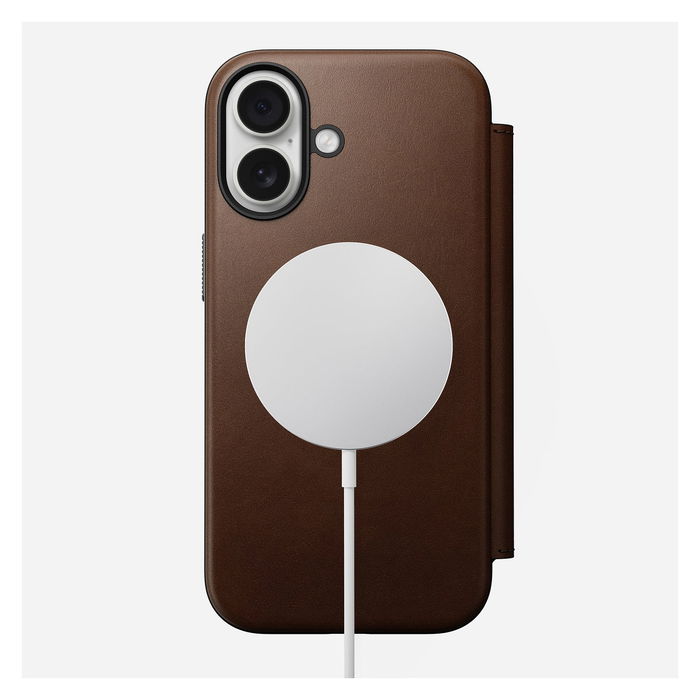 Nomad Funda Modern Leather Folio para iPhone 17 Marrón - Ref: Nomad Modern Leather Folio iPhone 17 Brown Nomad Funda Modern Leather Folio para iPhone 17 Marrón - Ref: Nomad Modern Leather Folio iPhone 17 Brown
