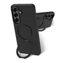 dbramante1928 Roskilde Funda con Soporte MAG Kick ICON para Samsung Galaxy S26+ - 17 cm (6.7") - Resistente a Impactos - Carga Inalámbrica - Color Midnight Marina