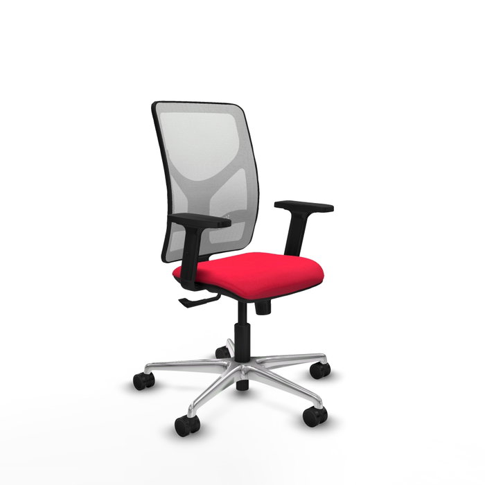 PIQUERAS Y CRESPO Silla de oficina Motilla con mecanismo Sincro, Rojo y Blanco PIQUERAS Y CRESPO Silla de oficina Motilla con mecanismo Sincro, Rojo y Blanco