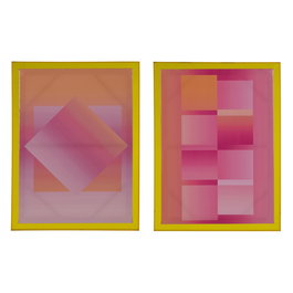 Cuadro Impresión Abstracto 2/M 60 X 3,30 X 80 cm (Set de 2)