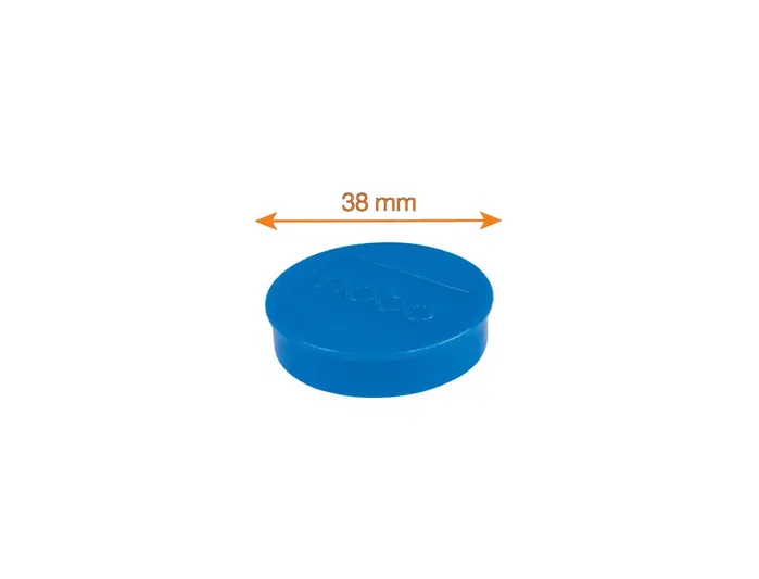 Nobo Imanes redondos para pizarras magnéticas 38 mm colores surtidos