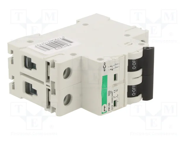 Promfactor Baltic Interruptor magnetotérmico ECO 2 polos 13A Promfactor Baltic Interruptor magnetotérmico ECO 2 polos 13A