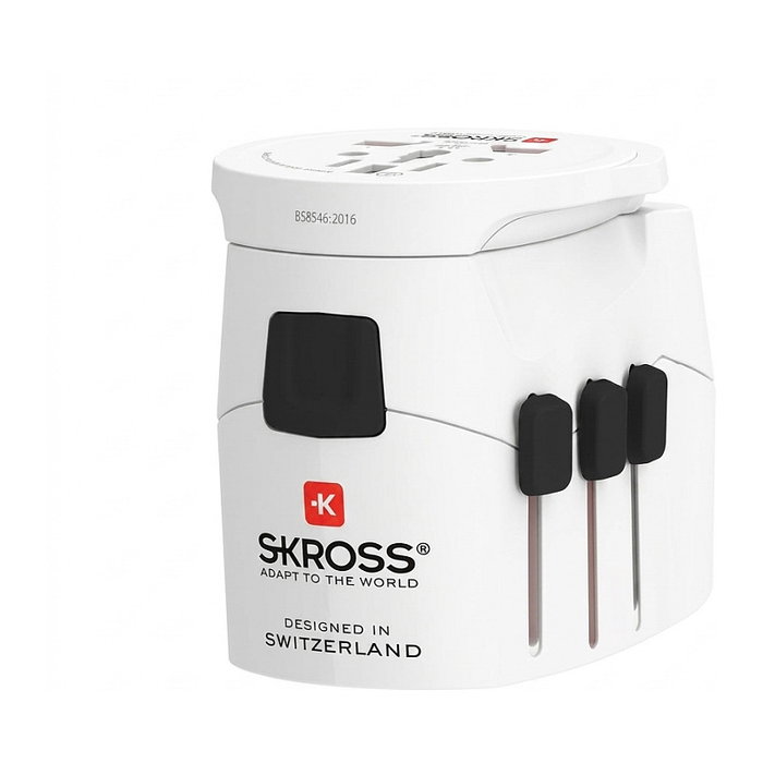 SKROSS PRO Pro Light White Retail Reiseadapter, Adaptador de Viaje Mundial SKROSS PRO Pro Light White Retail Reiseadapter, Adaptador de Viaje Mundial