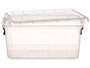 Kipit Caja Plástico Ordenación Transparente 13,7 L 27.5x18x42.5 cm (Set de 12)