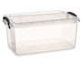 Kipit Caja Plástico Ordenación Transparente 13,7 L 27.5x18x42.5 cm (Set de 12)